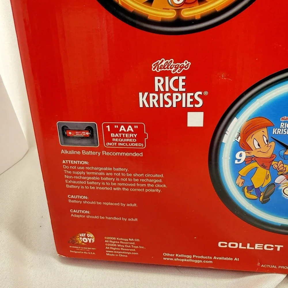 NEW‎ Kellogg's Froot Loops Toucan Sam Neon Wall Clock 100th Anniversary